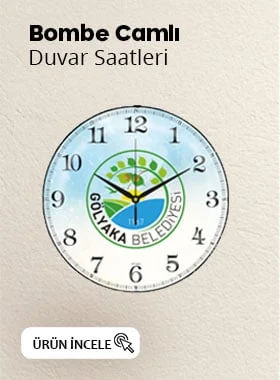 Bombe Cam Duvar Saatleri